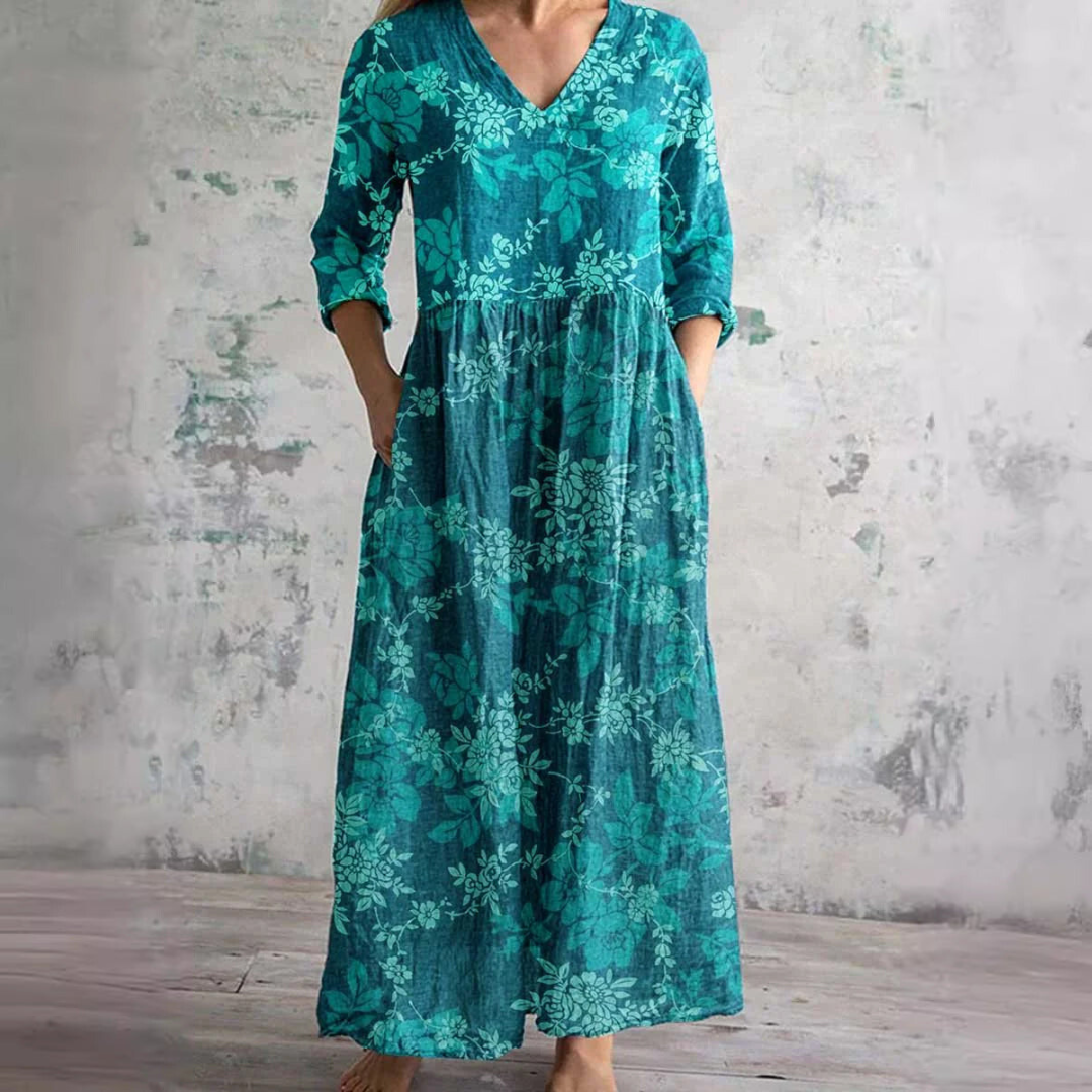 Miralyn | Floral V-Neck Dress