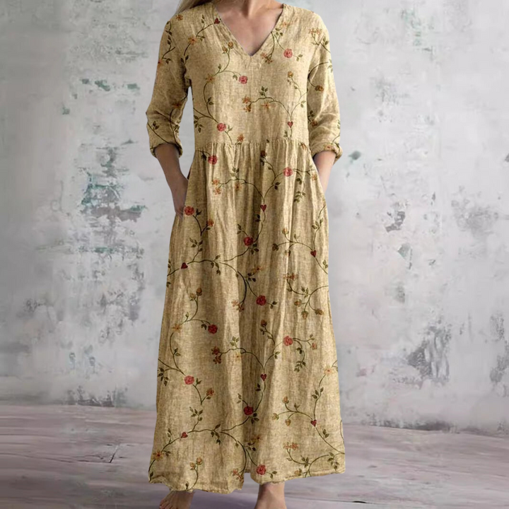 Miralyn | Floral V-Neck Dress