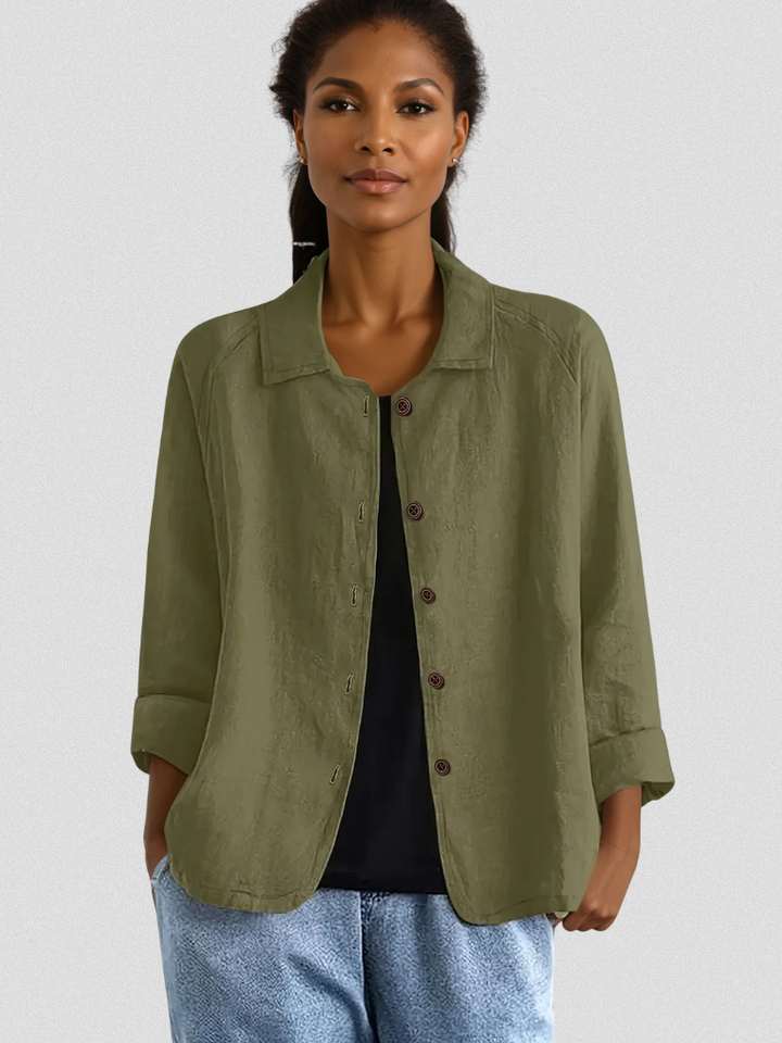 Carys | Classic Button-Down Long Sleeve Cardigan