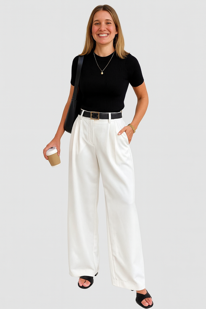 Ophira | Elegant High-Waist Wide Leg Pants