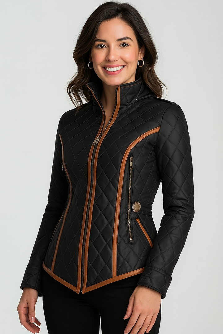 Paulina | Elegant Quilted Jacket with Zipper