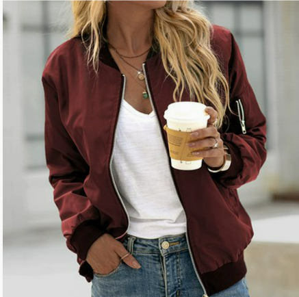 Rebecca | Women's Long Sleeve Bomber Jacket