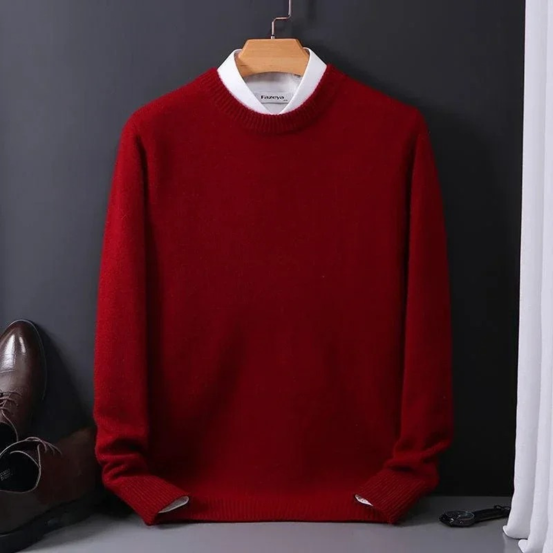Thierry | Classic Round Neck Knit Sweater