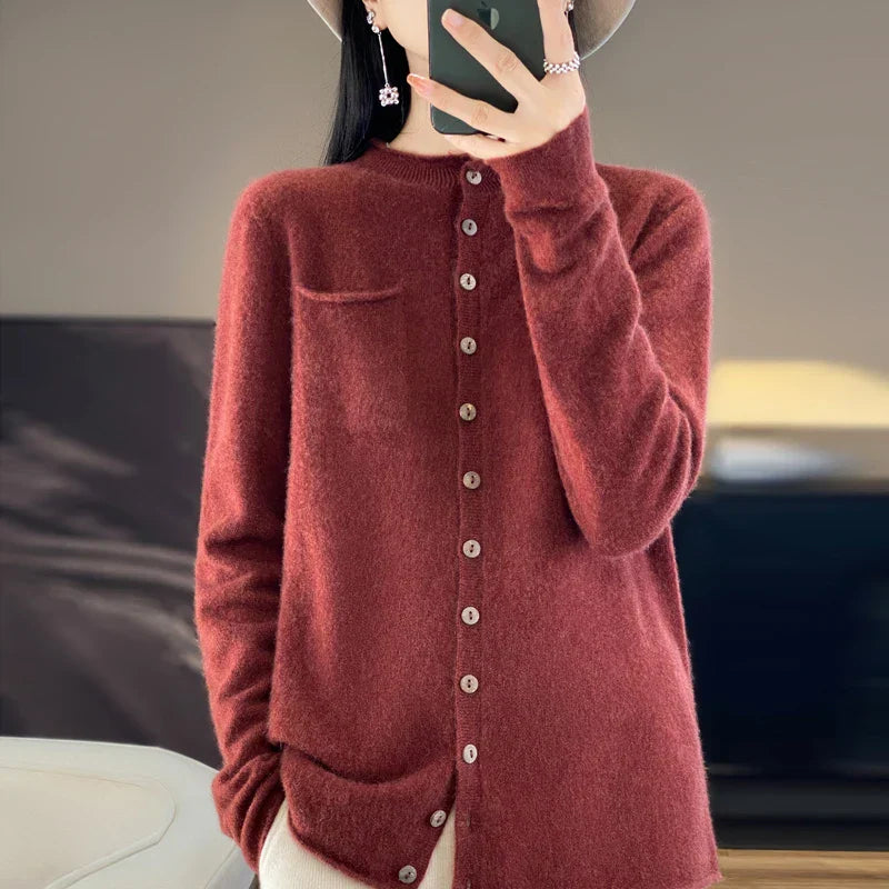 Cecile | Crew Neck Cardigan