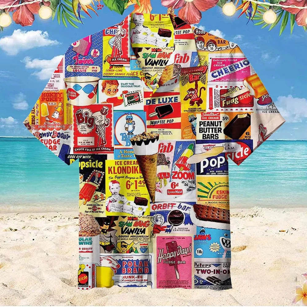 Martin | Ice Cream Print Shirt