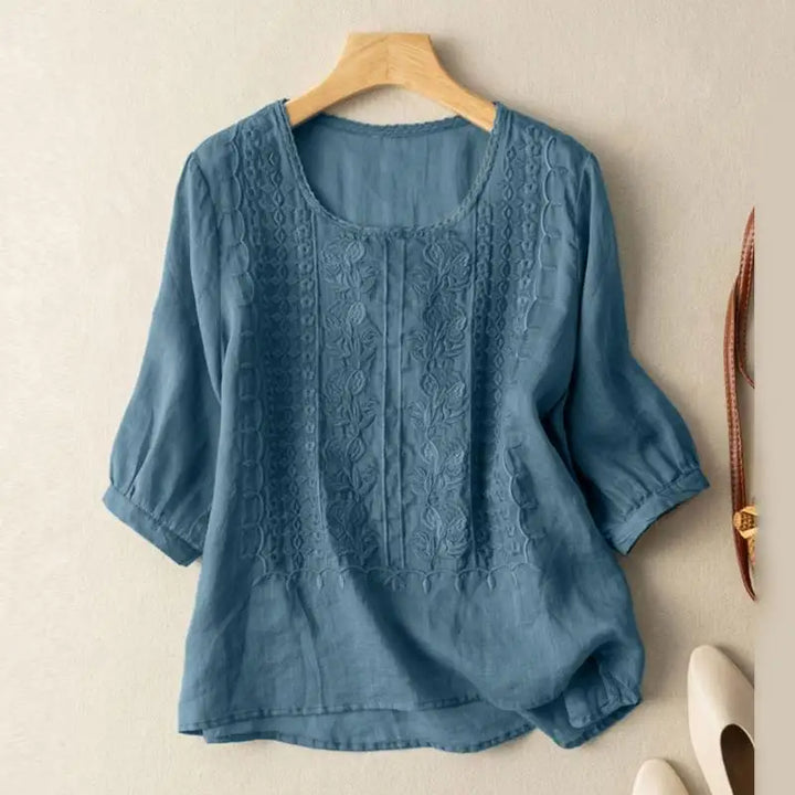 Lucy | Embroidered Relaxed Blouse
