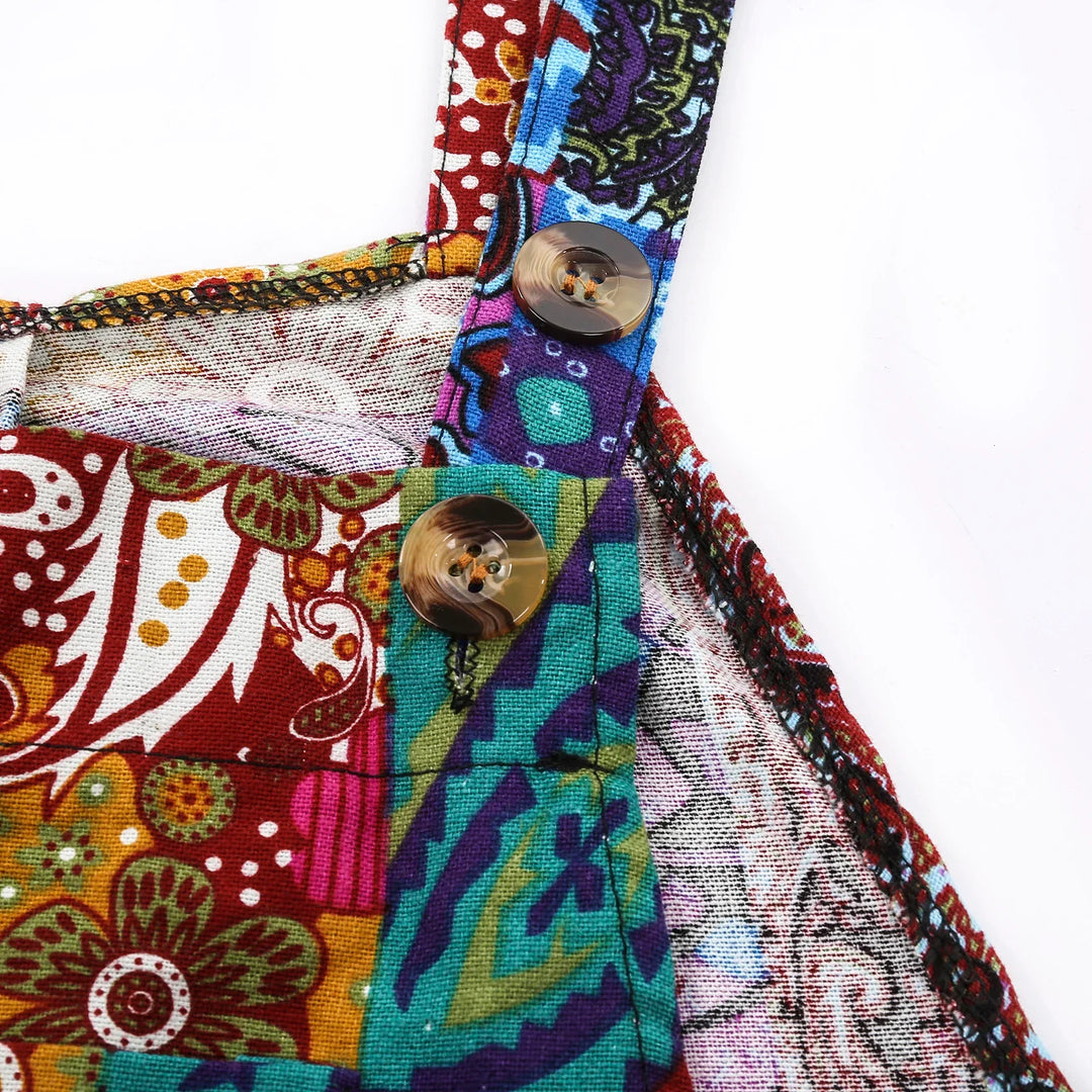 Mitzi | Ethnic Print Overalls