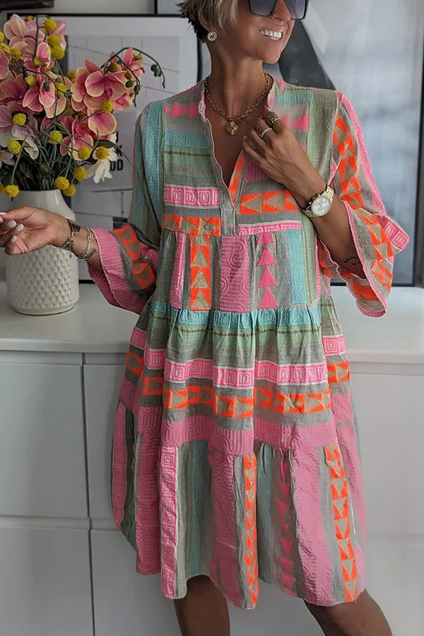 Lily | V-Neck Half Sleeve Dress