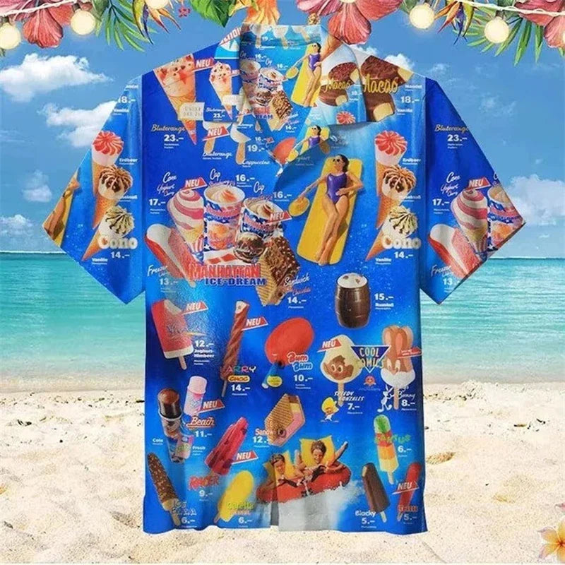 Martin | Ice Cream Print Shirt
