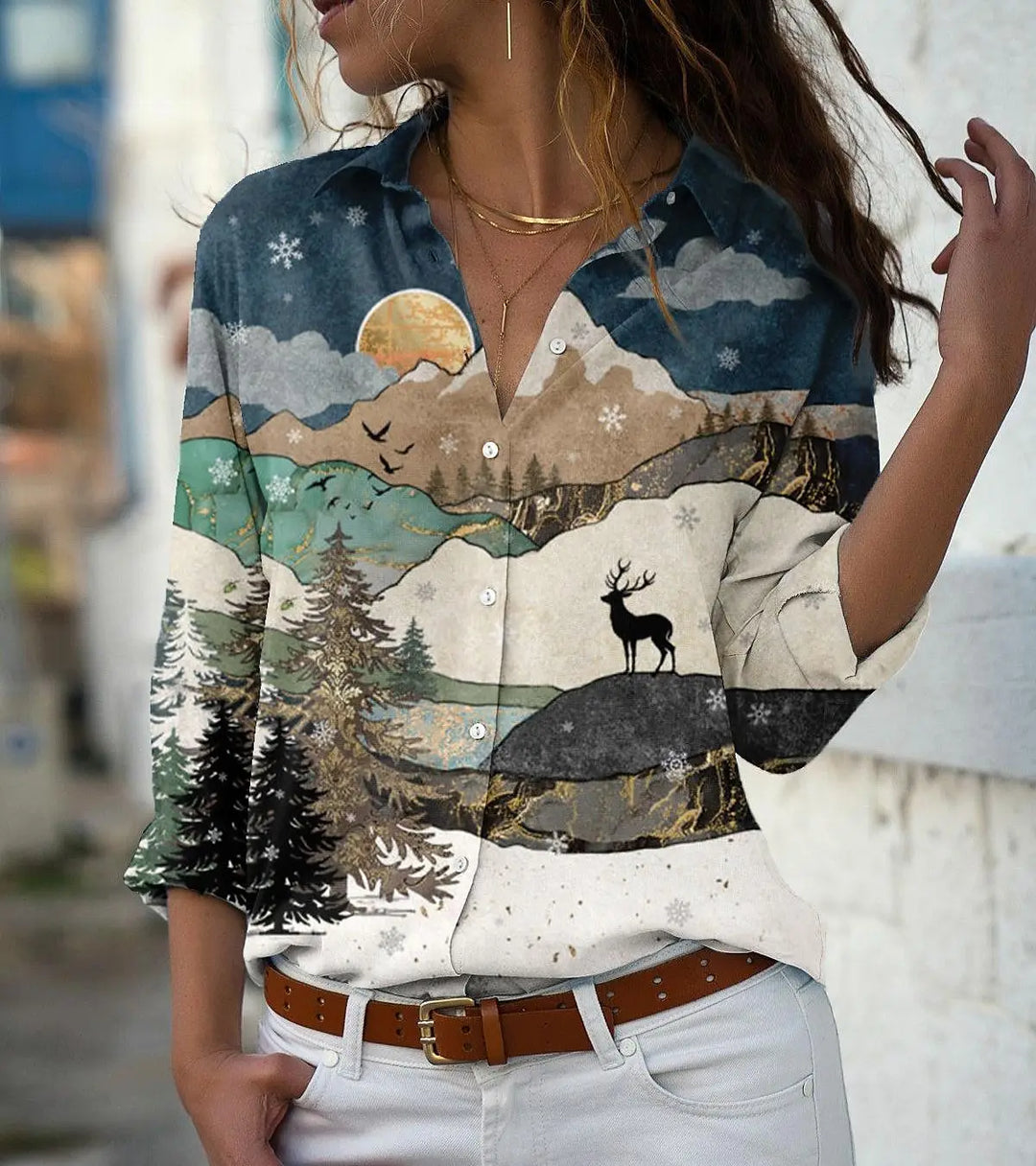 France | Casual Printed Blouse