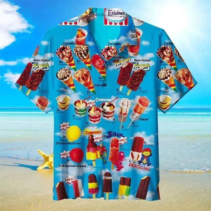 Martin | Ice Cream Print Shirt
