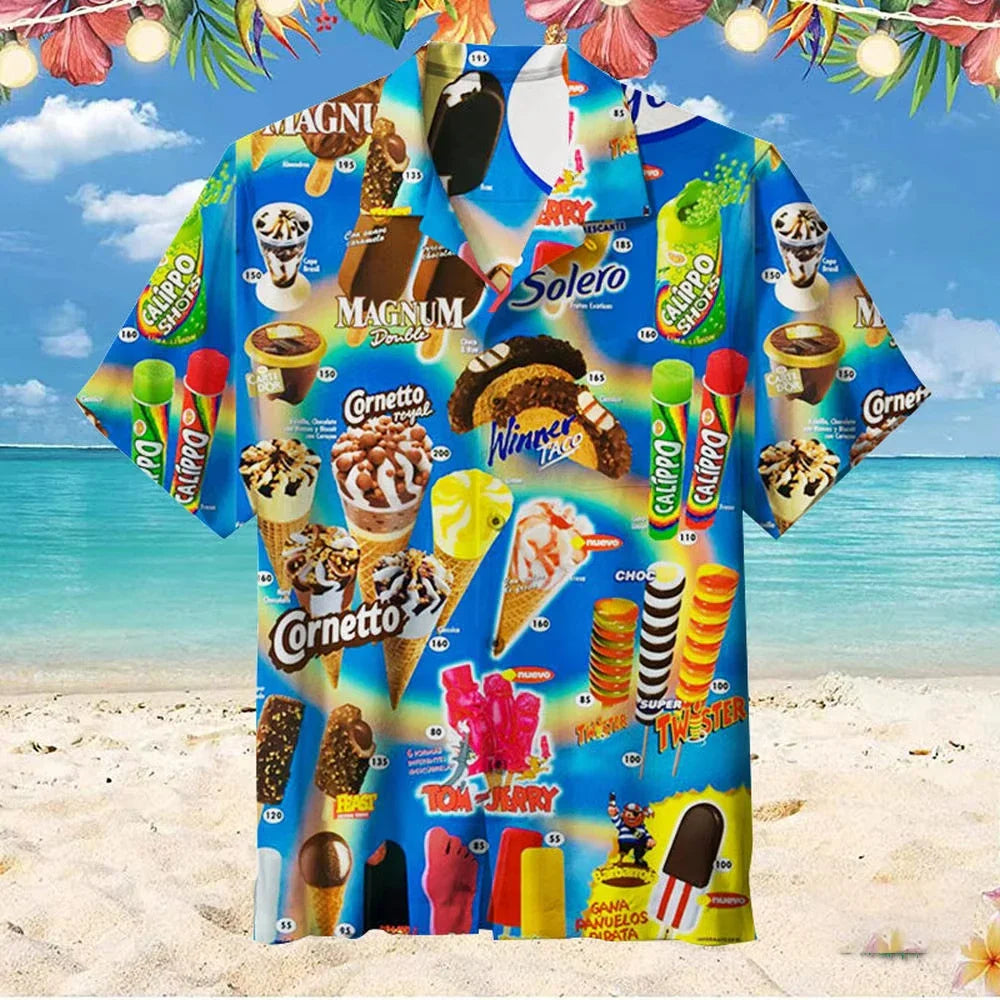 Martin | Ice Cream Print Shirt