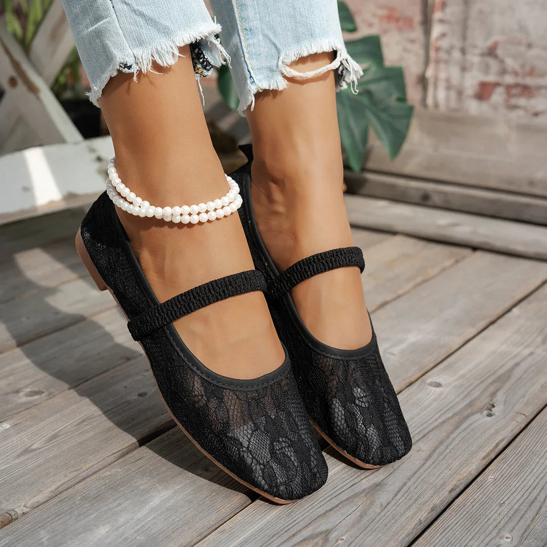 Ingrid | Mesh Ballet Flats