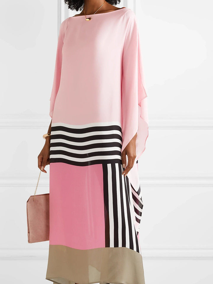 Shannen | Striped Kaftan Dress