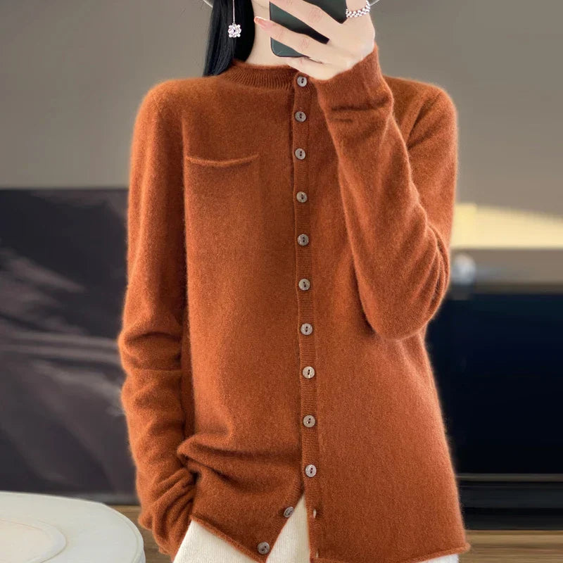 Cecile | Crew Neck Cardigan