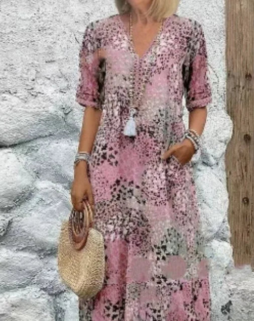 Nadine | Boho Midi Dress
