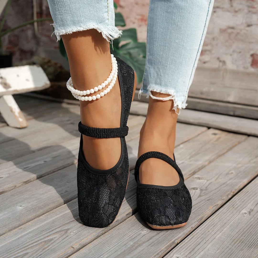 Ingrid | Mesh Ballet Flats