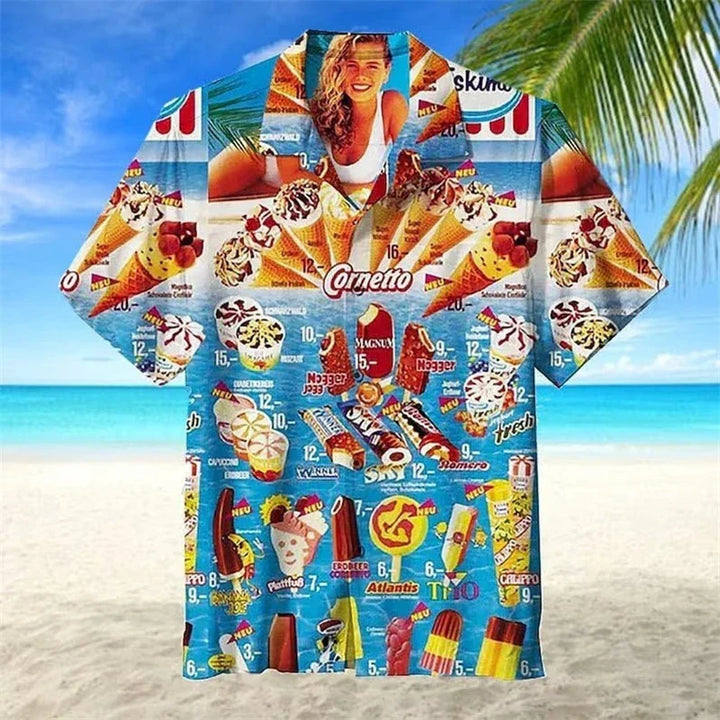 Martin | Ice Cream Print Shirt
