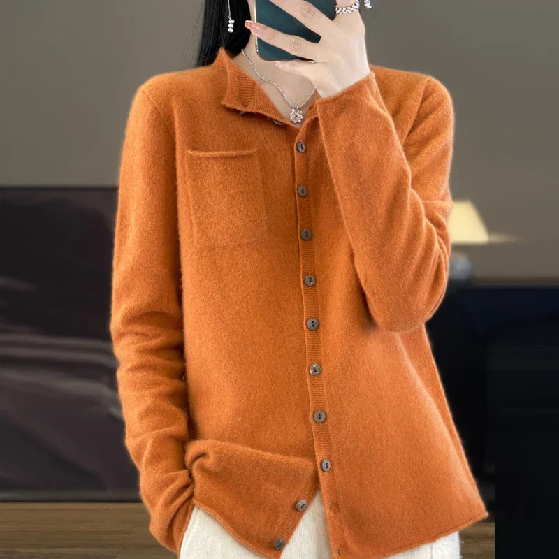 Cecile | Crew Neck Cardigan