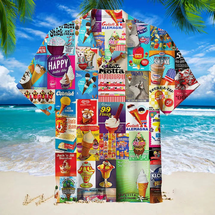 Martin | Ice Cream Print Shirt