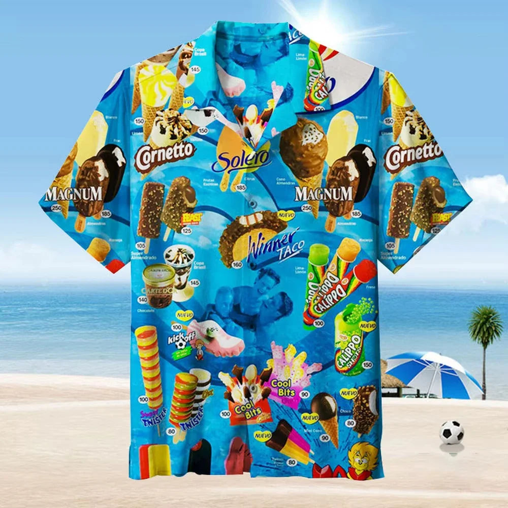 Martin | Ice Cream Print Shirt
