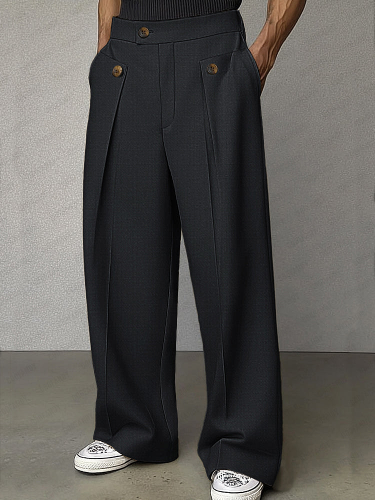 Coo | Classic High-Waist Straight-Leg Pants
