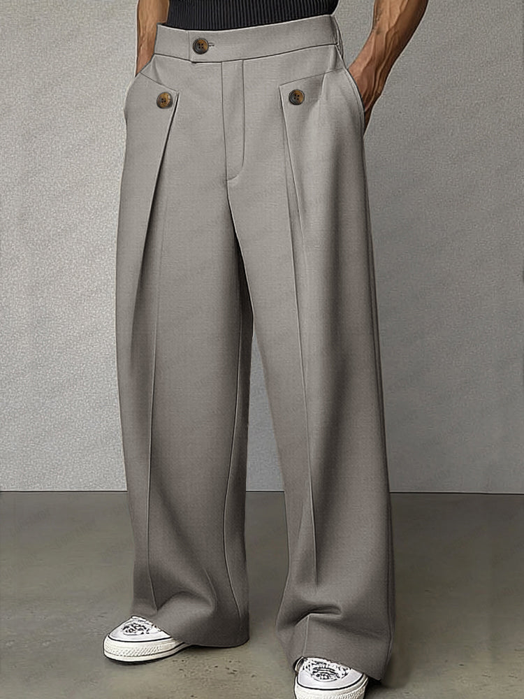 Coo | Classic High-Waist Straight-Leg Pants
