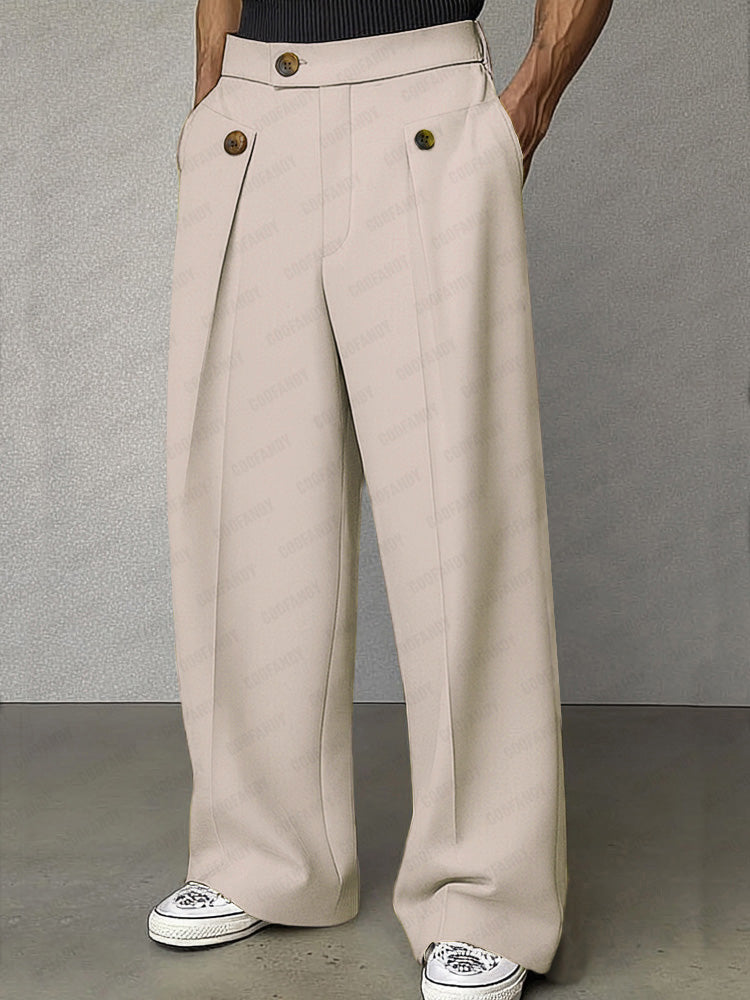 Coo | Classic High-Waist Straight-Leg Pants