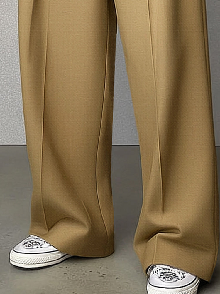 Coo | Classic High-Waist Straight-Leg Pants