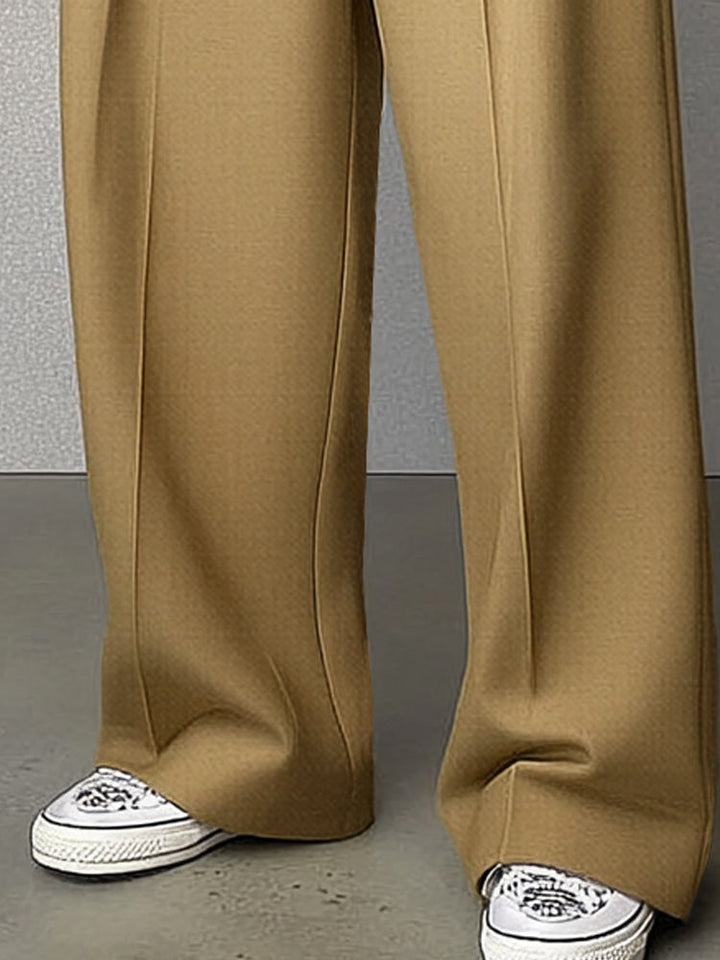 Coo | Classic High-Waist Straight-Leg Pants