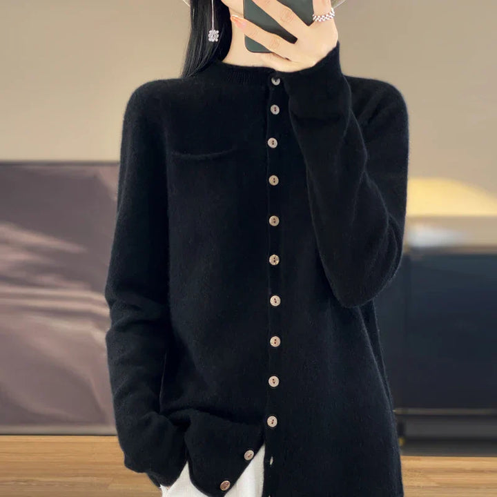 Cecile | Crew Neck Cardigan