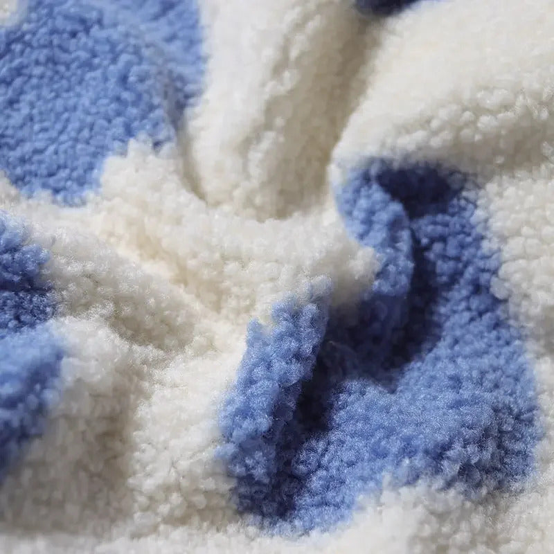 Rhian | Cozy  Reversible Heart-Pattern Jacket