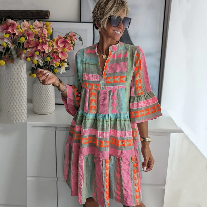 Lily | V-Neck Half Sleeve Dress