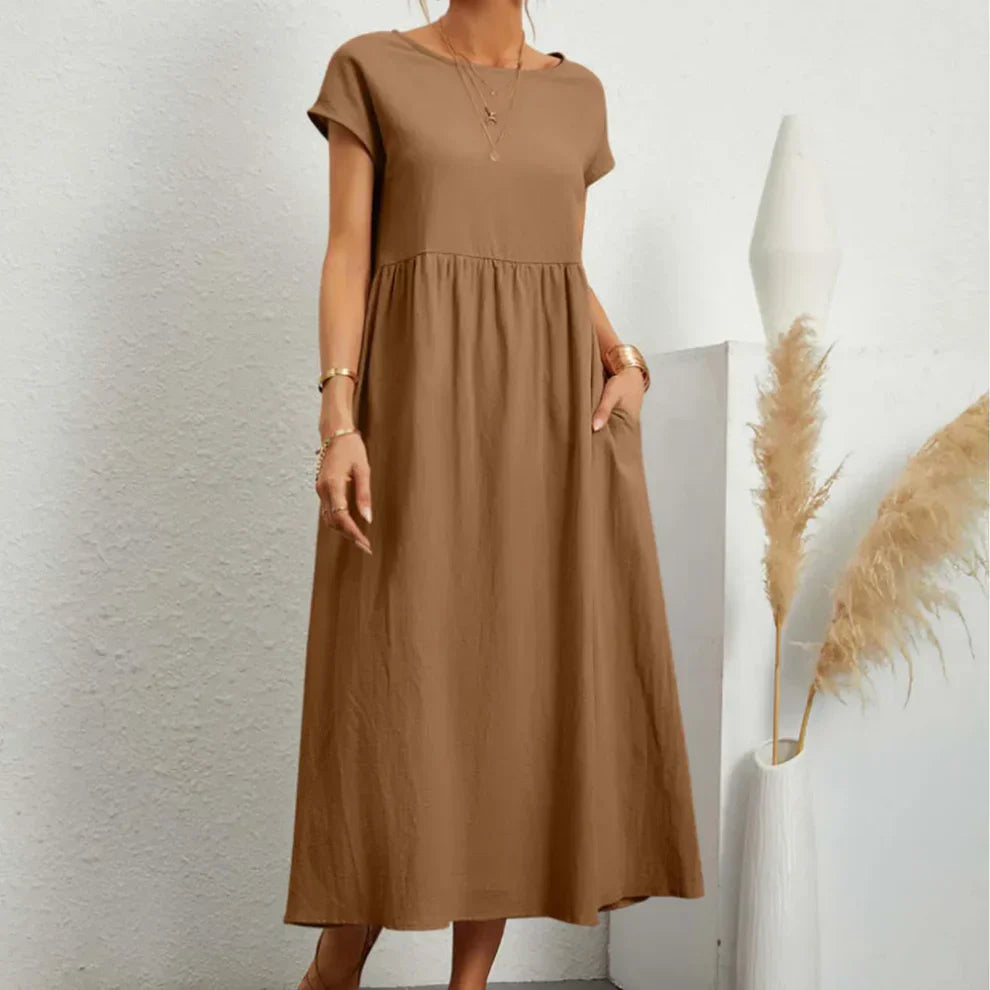 Irish | Solid Casual Midi Dress
