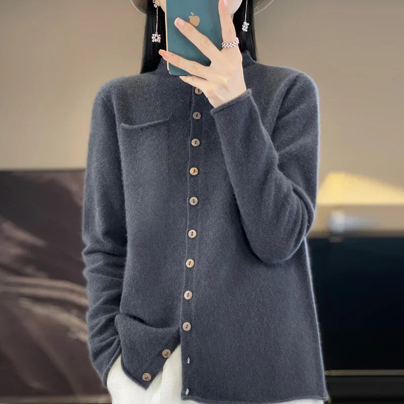 Cecile | Crew Neck Cardigan