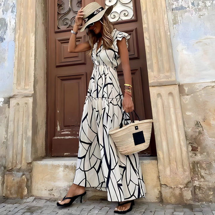 Lorry | Elegant Printed Dress