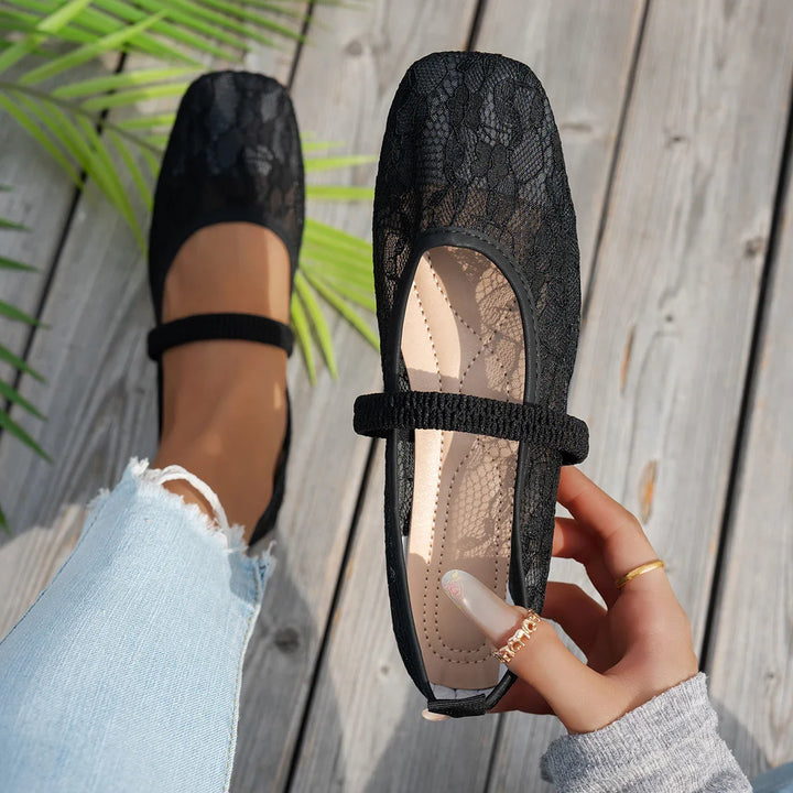 Ingrid | Mesh Ballet Flats