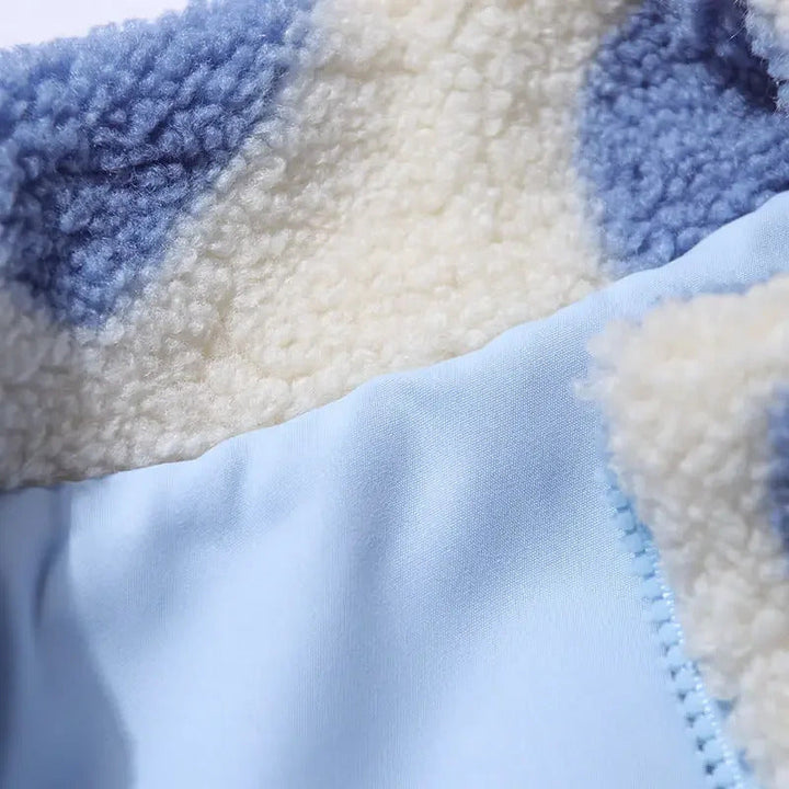 Rhian | Cozy  Reversible Heart-Pattern Jacket