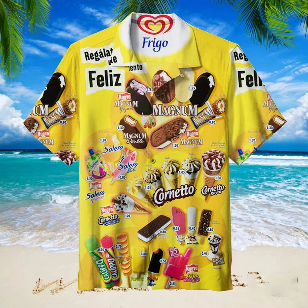 Martin | Ice Cream Print Shirt