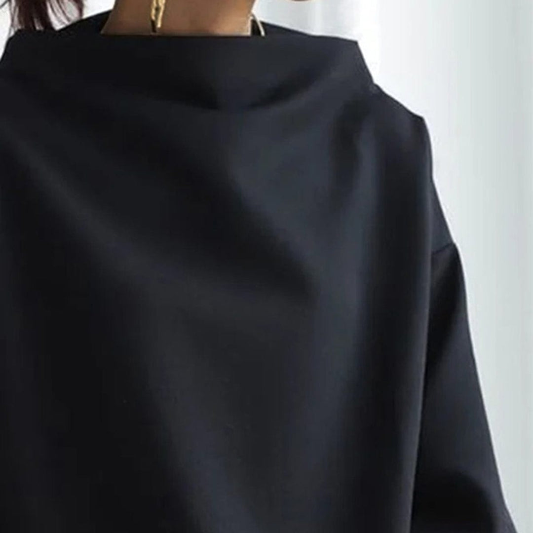 Elly | Minimalist High Neck Sweater Top