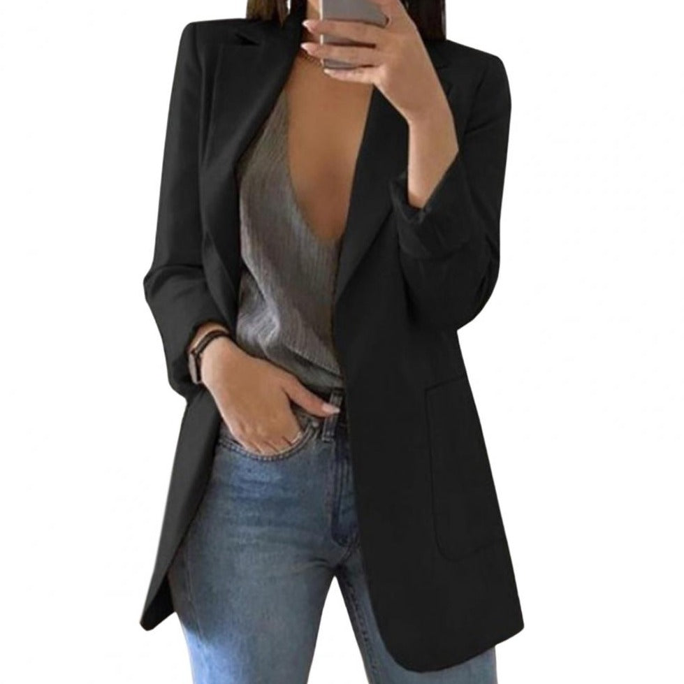 Odelia | Elegant Long Sleeve Cut Formal Blazer