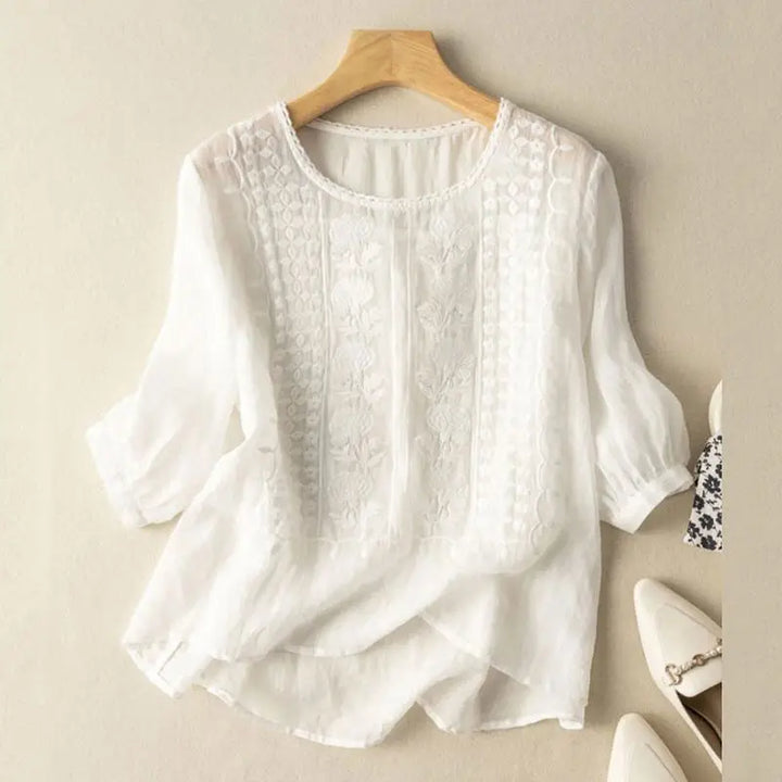 Lucy | Embroidered Relaxed Blouse