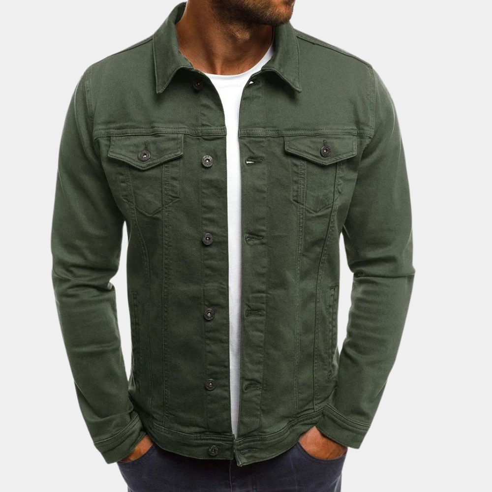 Evander | Classic Button-Up Trucker Jacket