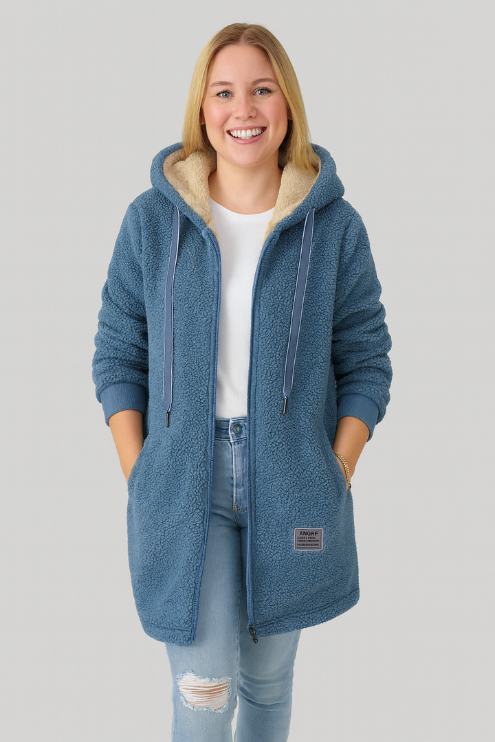 Talia | Cozy Casual Longline Jacket with Hood