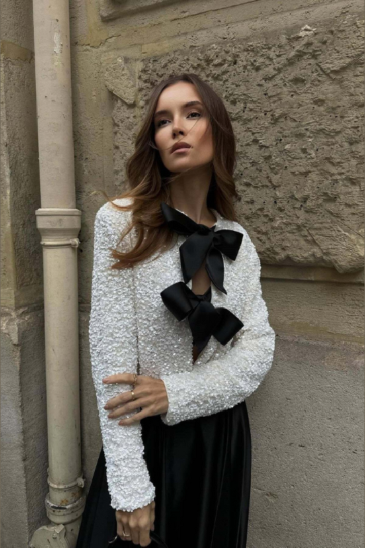 Quinley | Trendy Bow-Accent Blouse