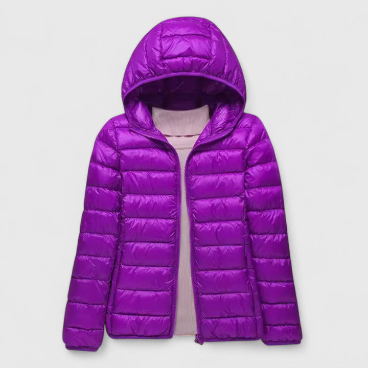 Fenella | Slim Fit Quilted Jacket with Windproof Hood