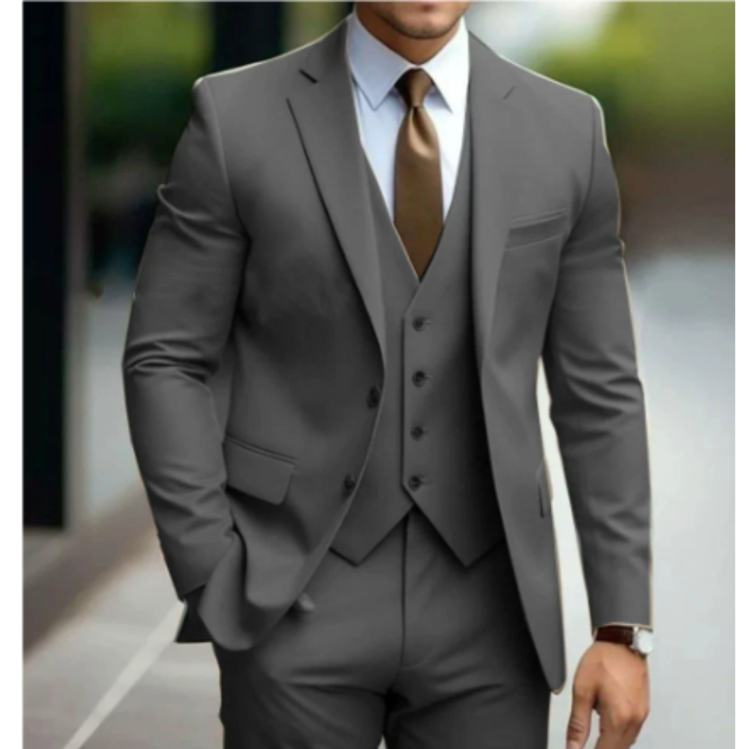 Elwood | Elegant 3-Piece Slim Fit Wedding Guest Suit