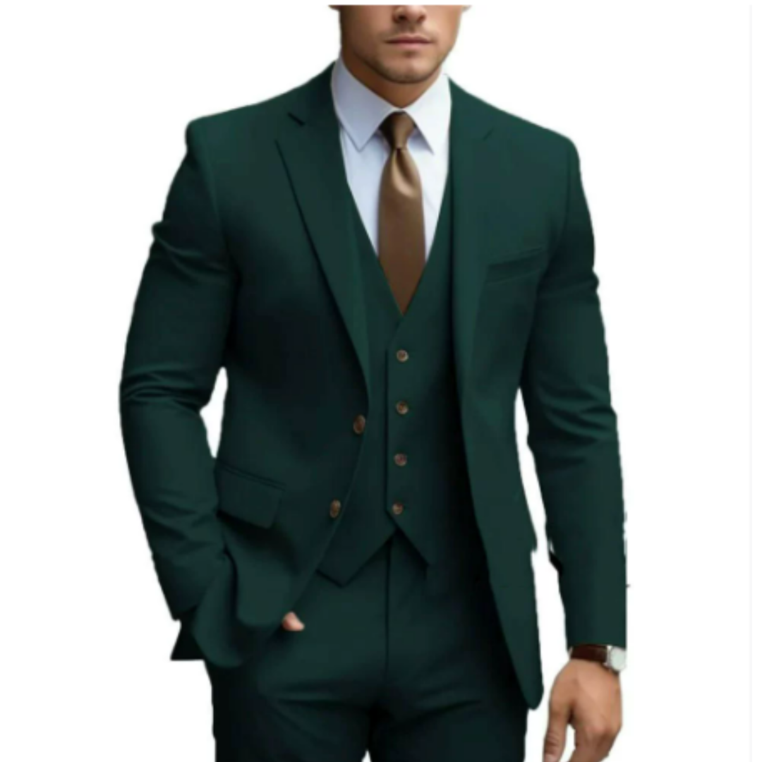 Elwood | Elegant 3-Piece Slim Fit Wedding Guest Suit