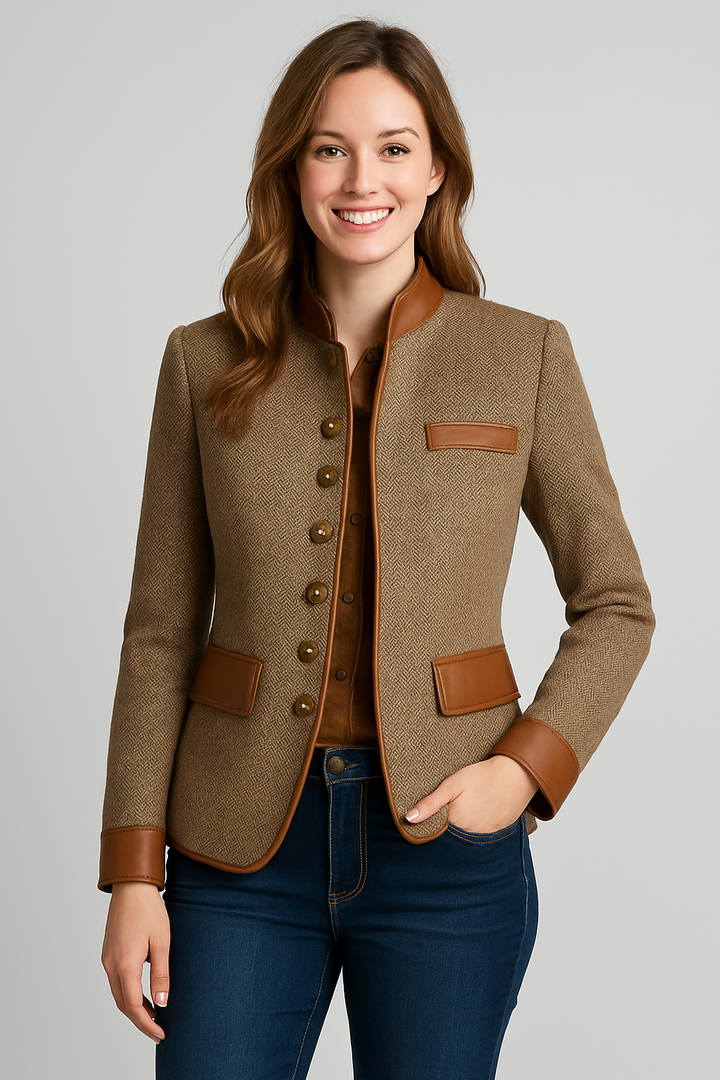 Verena | Vintage-Inspired Tweed-Style Jacket