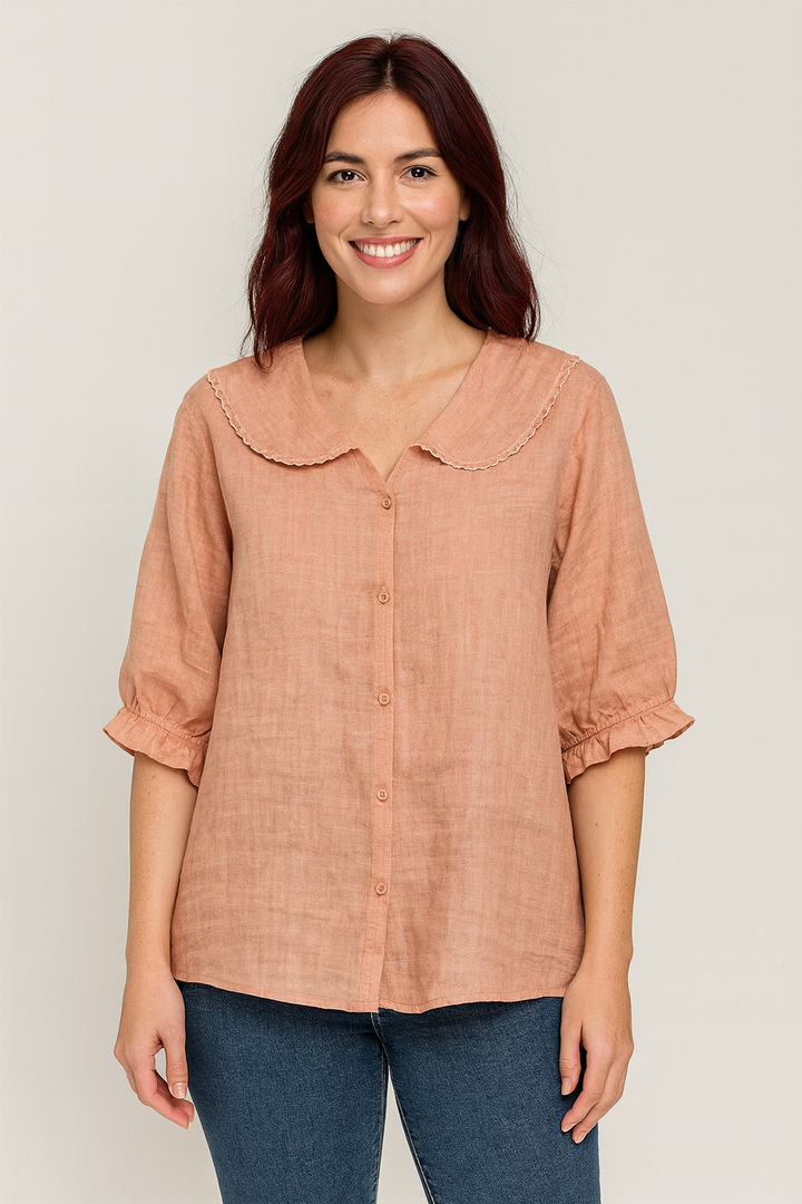 Vivian | Lightweight Retro Short-Sleeve Shirt